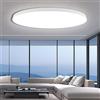 EACLL Plafoniera LED Soffitto, Lampada da Soffitto, Ø30CM 24W 6000K, 2700LM, IP44 Luce Bianco Fredda, Rotonda Bianco Plafoniera Bagno, Non Dimmerabile, per Cameretta, Cucina, Soggiorno, Balcone