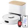 SwitchBot K11+ Robot aspirapolvere e lavapavimenti con Matter, 6.000 Pa, svuotamento automatico per 90 giorni, sistema LDS, ultra-sottile con 9 cm, compatibile con Apple Casa, Alexa e Google Home
