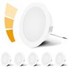 KYOTECH Faretti LED da Incasso per Mobili Dimmerabili 230V 4000K IP44 6PCS Bianco
