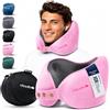 CLOUDS Cuscino da Viaggio in Memory Foam, 5 Colori, 2 Taglie, Rosa L/XL