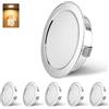 KYOTECH LED Faretto da Incasso 230V Dimmerabile 3000K 55-58MM IP44 6PCS Cromati