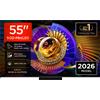 TCL C7L TV 55C7L SQD‑Mini LED da 55, 4K HDR, 2700 nit, 800 zone di dimming, Google TV, 144Hz, Dolby Vision & Atmos, Audio Bang & Olufsen GARANZIA ITALIA