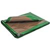 Univers Du Pro Telo per pergolato 6 x 10 m Tela per gazebo 250 g/m² Verde e Marrone polietilene