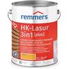 Remmers Vernice trasparente Acqua HK 3in1 pino, 5 litri, vernice per legno, per recinzioni, copertura per auto, casette da giardino, impregnante + fondo + finitura in uno