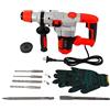 HarBin-Star Martello Perforatore Martello Demolitore 2200W Martello Demolitore 6J, 4 Funzioni, 6 Velocità Variabili 0-930giri/min, Trapano a Percussione di Smorzamento Delle Vibrazioni