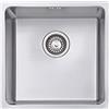 JASSFERRY Lavello da cucina Vasca singola in Acciaio Inox Spazzolato, Sottomontante Lavandino, con set di rifiuti