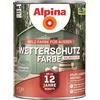 Alpina - Vernice per protezione dalle intemperie, semitrasparente, 2,5 litri, verde salvia