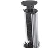 Loops Pop-Up/estrazione 3 Way/Gang torre estensione di alimentazione a corrente - 2 porte USB - nero nascosta da cucina/scrivania/piano da cucina presa - Presa a scomparsa a filo/pausa montato - CableFinder