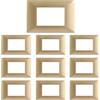 CILIA 3 Moduli Placca Compatibile Con VIMAR PLANA, Placche In Plastica di Alta Qualità Supporto 503 Vari 11 Colori (Bronzo Oro, 3 Moduli-10 Pezzi)