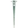 Alberts 658670 Portapalo da ancorare nel terreno, per pali di recinzione in tubolare di acciaio, zincato a caldo, Lunghezza 750 mm, per Ø pali 38 mm