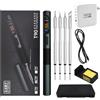 ALIENTEK Kit per saldatore da 140 W, T90 a riscaldamento rapido digitale temperatura regolabile PD3.1/QC, display digitale OLED portatile di tipo C, penna per saldatura USB C245 (T90B set saldatore)