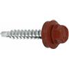 KLIMAS Wkret-Met, 200 viti da trapano 4,8 x 70 mm per superfici in legno RAL3009 (rosso ossido)