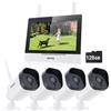 ANNKE WL300 5MP NVR Kit Videosorveglianza Wifi con Monitor LCD da 10,1'' Sistema di Sorveglianza 3mp Plug e Play Visione Notturna Accesso Remoto, Camera Wireless Impermeabile con 1TB HDD
