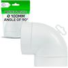 ONIX TECH Curva Tubi Tondo Ø100mm con Angolo 90° e Temperatura Massima Esercizio 60°C | Garanzia di 5 Anni - ONIX TECH