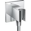 hansgrohe FixFit E Uscita a muro con set porter, Cromo, 26889000