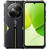 Fossibot Smartphone F105 Full Network - Telefono Android, 64 GB, 4 GB di RAM, schermo da 6,75 pollici, MediaTek MT8768, batteria da 10300 mAh - Verde