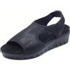 ENVAL SOFT 7790600 Planet Street Nero Sandali Confort per Donna in Tessuto Elasticizzato (Taglia 38)