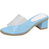 Lizoleor Sandali Mule Ciabatte Donna Tacco Largo Aperte Estive Trasparenti