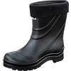 Generisch Stivali di gomma da uomo, imbottiti, impermeabili, da pioggia, invernali, da giardino, taglia 39-44, Nero , 43 EU