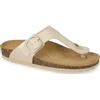 Valleverde VG230TS Infradito Bio Donna Pelle Sintetica Beige Suola Gomma