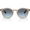 Ray-Ban Occhiali da sole unisex Rb2180, Tortledove/Blue Gradient Grey, 49 mm