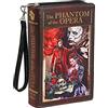 Things2Die4 Vinyl Phantom of the Opera Book Handbag Novelty Clutch Purse Crossbody Bag