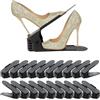 JNKODNB Portascarpe,Set di 20 Organizer Scarpe,Salvaspazio Regolabili da Scarpiera,portascarpe salvaspazio da armadio, Antiscivolo Porta Scarpe in Plastica (Nero)