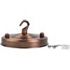 EaseSunny Placca con gancio da soffitto, finitura in ottone anticato, copertura per lampade E27 B22, illuminazione interna 10 kg max 10,5 cm (rame antico)