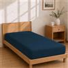 Homebliss Lenzuolo con Angoli Microfibra 90x190+25 - Sottolenzuolo Petrolio