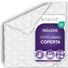 KNERST® Piumino Mezza Stagione 140x200 - Trapunta Matrimoniale in Microfibra Traspirante - Piumone Letto Singolo e Una Piazza e Mezza - Coperta Letto Lavabile e Anallergica