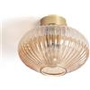 LEDKIA LIGHTING LEDKIA Plafoniera Metallo e Vetro Basile Ambra