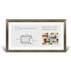 RahmenMax Morena - Cornice portafoto in legno, 20 x 100 cm, profilo moderno molto angolare, 100 x 20 cm, ampia scelta di colori: bronzo con vetro sintetico trasparente 1 mm