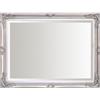 Select Mirrors Rennes - Specchio da parete vintage, stile shabby chic, barocco, antico, francese, cornice in legno massiccio (argento antico, 60 x 80 cm)