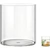 MELEJIA Vasi in Acrilico Rotondo Trasparente, Vaso Indistruttibile Leggero - Diametro 15cm x Altezza 20cm, Vasi Trasparente Resistente per Fiori Freschi/Finti, Decorazione Interna/Esternea