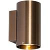 Qazqa sandy - Appliques Moderno - 2 luce - L 8 cm - Bronzo - Moderno - Soggiorno I Camera da letto I Sala da Pranzo I Cucina