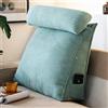 XFNWT Cuscino a cuneo con supporto per il collo regolabile, cuscino triangolare per la lettura, per letto, divano, testiera, cuscino di supporto lombare per sedersi, giocare, recupero,Blue1-45*45*20cm