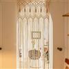 Mocrop 72×190cm Tende Macrame, Decorazione Della Parete Camera da Letto Boho Chic Della Parete, Boho Tenda Porta per Porta e Finestra Decorazione Matrimoniale Moderna Soggiorno Decorazione