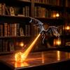 Generico Dragon Bookshelf Nook Light,3D Printed Fire-Breathing Fantasy Shelf Decor,Red Blue Flame Flying Dragon Design,for Home Office LivingRoom Bedroom Ornament,Gothic Library Collector Gift