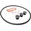 jpshop - Kit Guarnizione Coperchio + 3 valvole per pentola a Pressione Compatibile con Aeternum