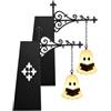 Generic Lanterna da scaffale fantasma Luce notturna a LED di Halloween, Mini biblioteca in resina Lampada da lettura sospesa, Lampada decorativa a incandescenza(2pcs)