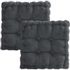 Yunlaishaocer Set di 2 cuscini per sedia da 40 x 40 cm, spessi, morbidi cuscini trapuntati con imbottitura in cotone PP, per sedia, panca, sedia da giardino e sala da pranzo, per interni ed esterni