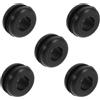 Amosfun 5 Pezzi Gorgogliatore per Fermentazione Guarnizione in Gomma Nera, Sigillo Ermetico a Tenuta Stagna per Coperchi di Fermentatori, per Homebrewing e Kit Fermentazione Birra