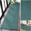 GmyoieqI Tappeto Passatoia Corridoio Lungo Tappeti Cucina Lavabile Antiscivolo Moderna Tappeto per Cucina al Metro 40 x 300 cm Tappeti Runner Ingresso Ingresso per Ufficio Entrata Bagno Salotto Ciano