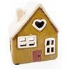 Logbuch-Verlag Piccola casa portacandela per la primavera, portacandela in gres porcellanato, decorazione casa delle streghe, 13 x 11 cm