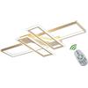 Lichtsse 116W LED Lampada da soffitto Moderna Rettangolo Design Telecomando Dimmerabile Camera da letto Lampade Plafoniera Metallo Acrilico Paralume 3000-6500K Cucina Decor Lampada a Sospensione,Bianca,L120cm