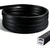 VETOLAKA Striscia LED da 5 m: striscia LED in silicone altamente traslucido, 12 x 12 mm, illuminazione frontale nera, flessibile, nastro LED impermeabile, per soffitto, armadio, bar, pannelli acustici