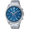 Casio Edifice da uomo in acciaio inossidabile analogico quadrante blu Efv-650D-2Avudf (Ed597), colore cinturino: argento, argento, Classico