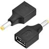 sourcing map Convertitore di alimentazione USB A femmina a DC 4817 maschio 5 V adattatore connettore per computer portatile, tablet, ventola, smartphone, lampada LED da scrivania, ricarica, 2 pezzi
