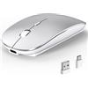 RaceGT Mouse Wireless Bluetooth 5.4+ USB-A+USB-C, Silenzioso, Ricaricabile