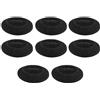 Rastapulz 4 paia di cuffie da 55 mm, in schiuma per auricolari, colore: nero